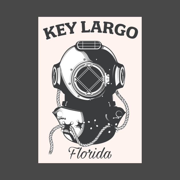 Key Largo Florida Diving poster by nickemporium1