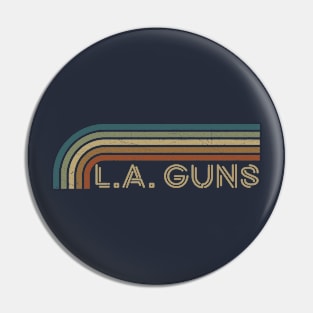 L.A. Guns Retro Stripes Pin