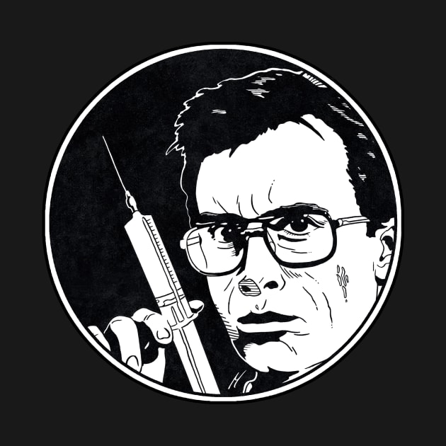 RE-ANIMATOR (Black and White Circle) by Famous Weirdos