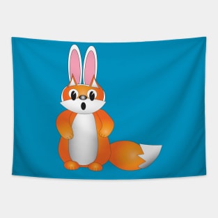 Fox in Bunny Ears Tapestry