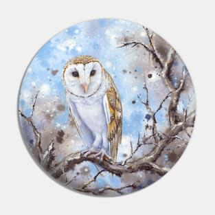 "Twinkle"  (Barn Owl) Pin