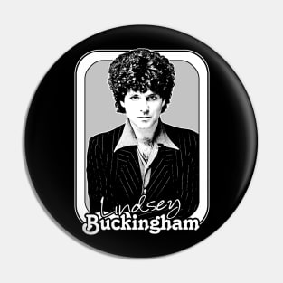 Lindsey Buckingham /\/\/ Retro Style Fan Design Pin