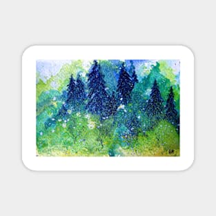 Tree Series - The Pine Trees by Heather Holland Magnet