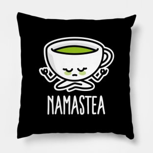 Namastea Namaste Yoga meditation green tea Matcha Goa Pillow