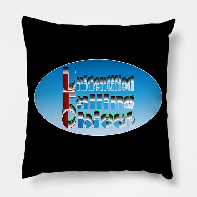 Unidentified Falling Object: More Questions Than Answers Pillow by K0tK0tu