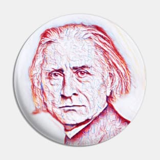 Franz Liszt Portrait | Franz Liszt Artwork | Line Art Pin