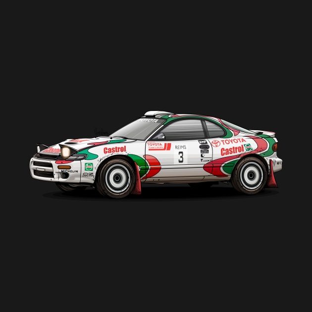 Toyota Celica ST185 GT Four WRC by Mario Ramos Rally Art