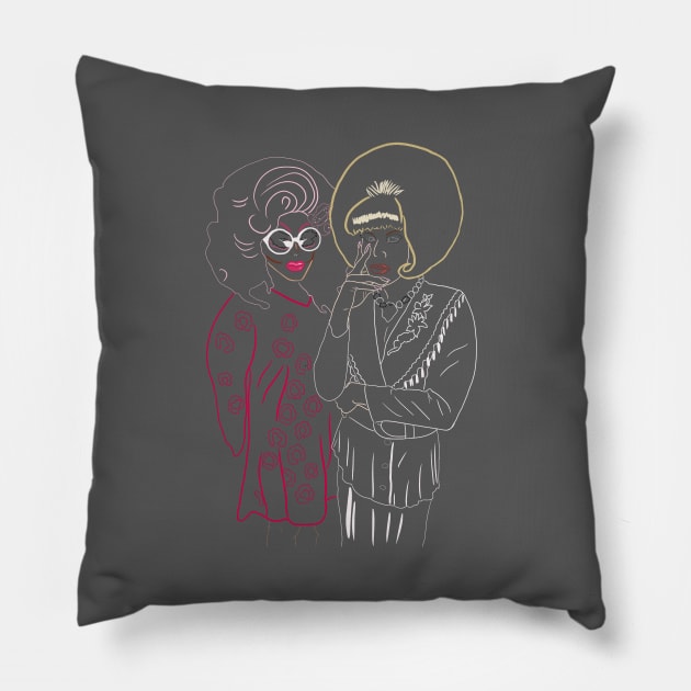 Trixie and Katya Pillow by SturgesC