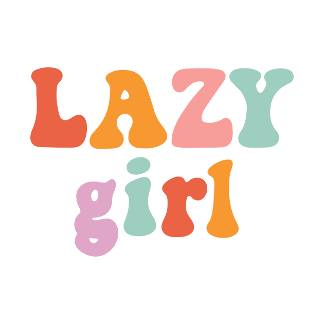 Lazy girl. Retro style by Viaire