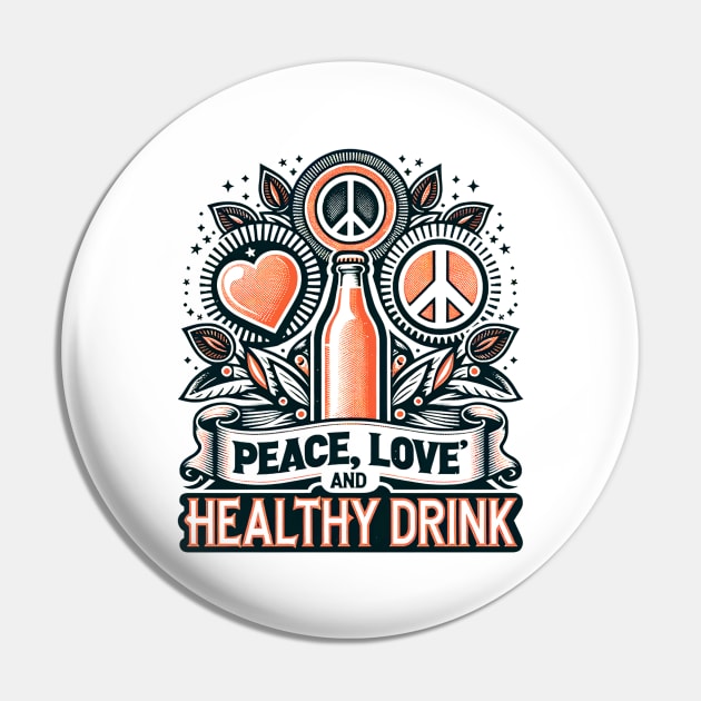 Peace, Love, Kombucha 2 Pin by EternalEntity