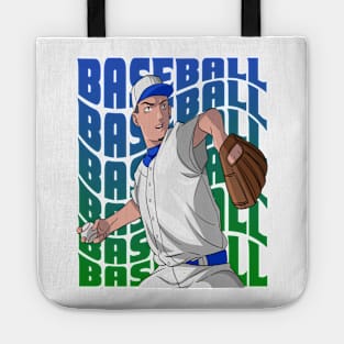 Baseball Player Boys Girls Youth Pitcher Sports Tote