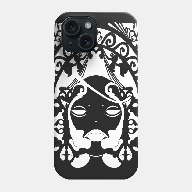 Grimoire Weiss (White on black) Phone Case by SJBTees