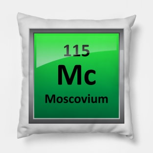 Moscovium or Element 115 Periodic Table Symbol Pillow