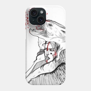 Wolf woman Phone Case