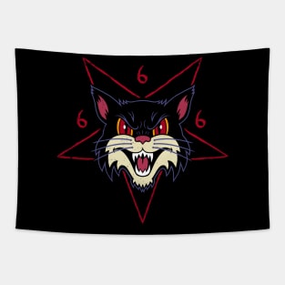 Satanic Cat Tapestry