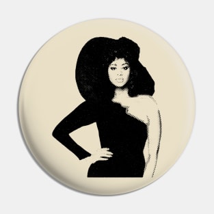 Phyllis Hyman Halftone Pin