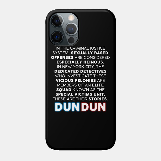 Law and Order: SVU opening monologue - Law And Order Svu - Phone Case