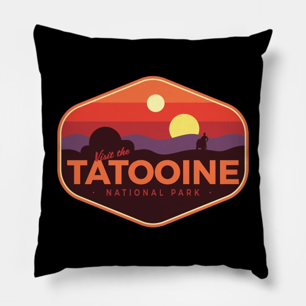 Tatooine Visit The National Park Pillow by den.make