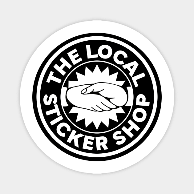 The Local Sticker Shop Black Logo Magnet by The Local Sticker Shop