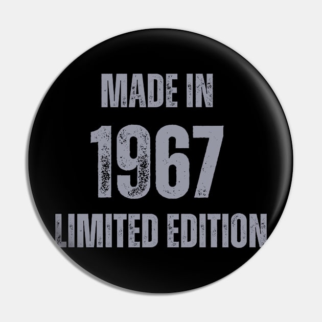 Vintage Made in 1967 , Limited Edition  , Gift for Mom Dad Birthday Pin by Mary_Momerwids