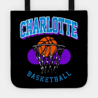 Vintage Charlotte Basketball Tote