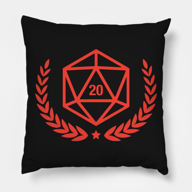 Dungeons and Dragons Critical Hit Roll - Gaming Pillow by gam1ngguy