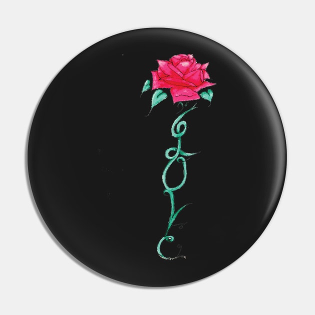 Rose Tattoo Pin by alifefullofsweetthings