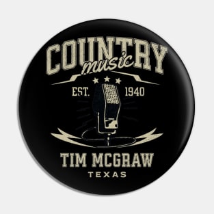 country music microphone singer  v13 Pin