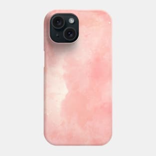 Gradient watercolor coral background Phone Case