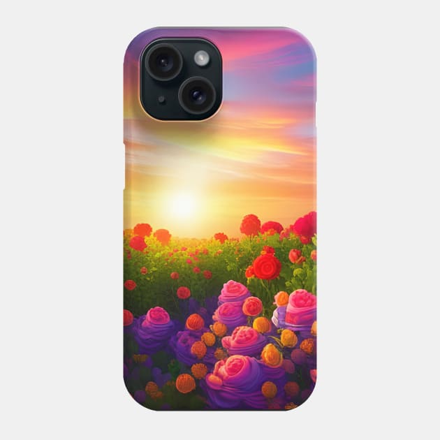 Fabulous Rose Garden Phone Case by SmartPufferFish