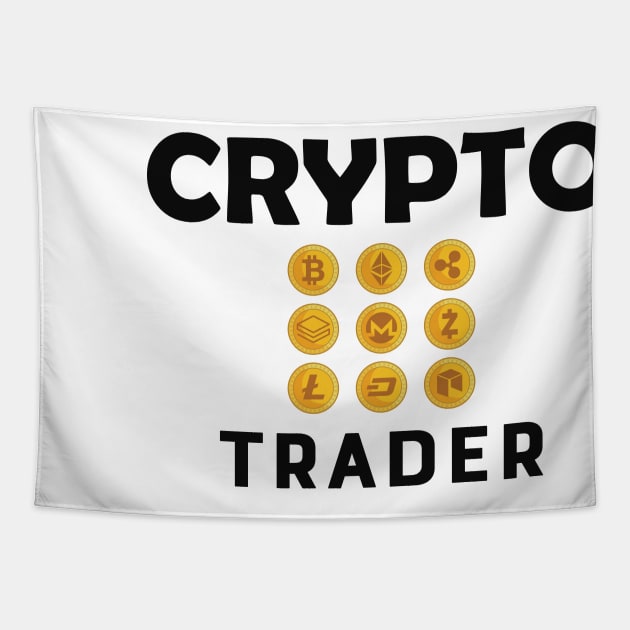 Crypto Trader Tapestry by KC Happy Shop
