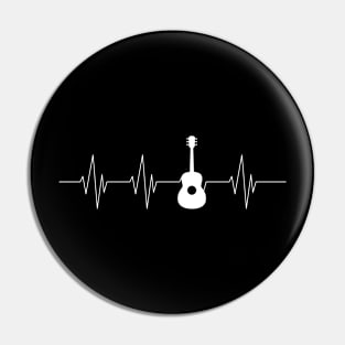 Guitar Heartbeat Pin