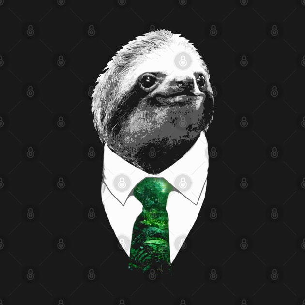 Boss Sloth - Mr. Sloth with Tie by robotface