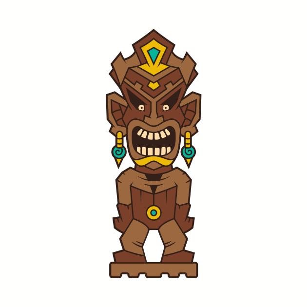 Funny Tribal Tiki Head by allovervintage