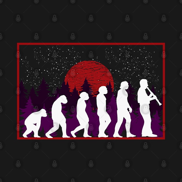 Evolution Clarinet Grunge by ShirtsShirtsndmoreShirts