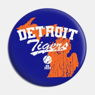 Detroit, Michigan - Motor City Kitties - 2023 Pin