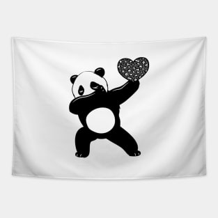 Lover Shirt, Dabbing Panda heart, Gift and Décor Idea Tapestry