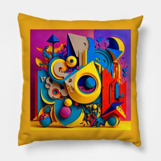 A surreal-abstract  of NFT ART. Pillow