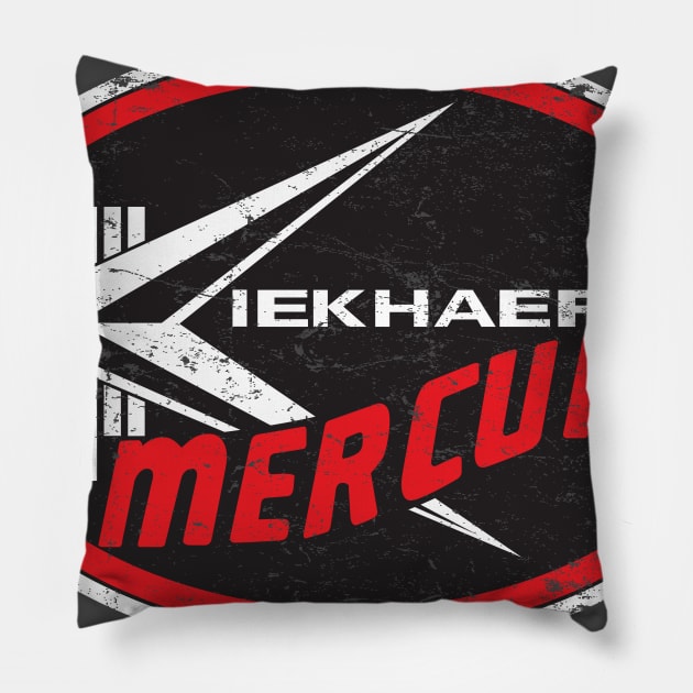 Mercury Kiekhaefer Pillow by MindsparkCreative