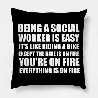 Funny Gift for Social Workers Pillow