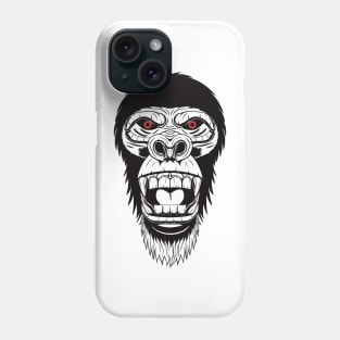 Angry Gorilla Head Phone Case