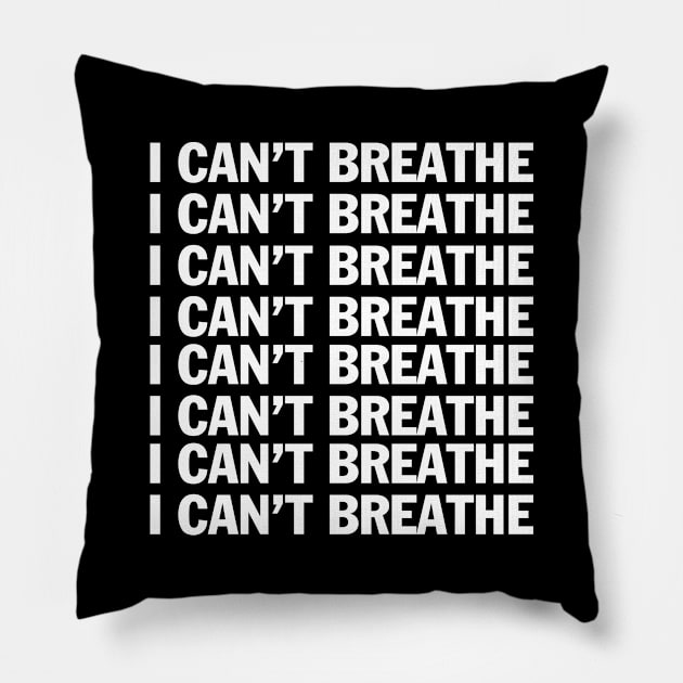 I can't breathe Pillow by white.ink