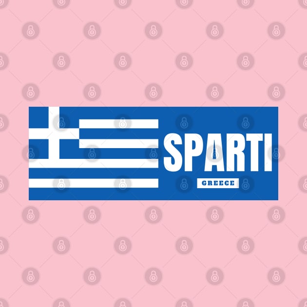 Sparti City with Greek Flag by aybe7elf