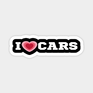 I Love Cars/I Heart Cars Shirt Magnet