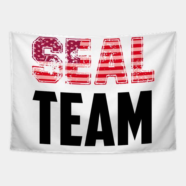 seal team Tapestry by Halmoswi