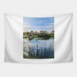 Sudbury Water Meadows Painting Tapestry