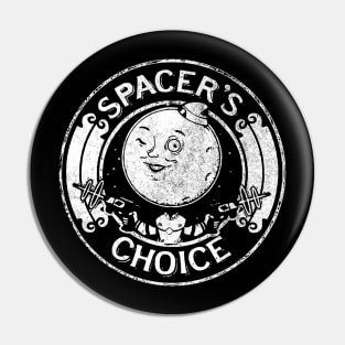 Spacer Choice Distressed White Logo Pin