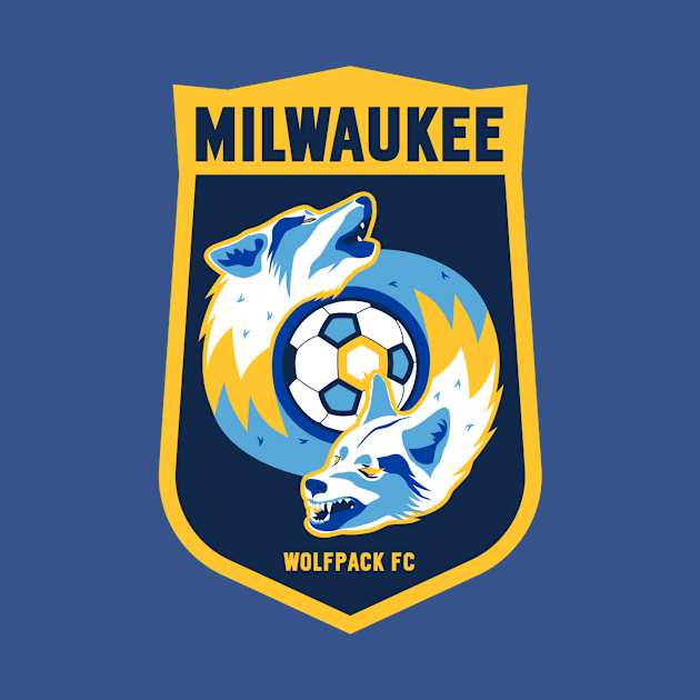 Milwaukee Wolfpack Logo by Liz Steiner