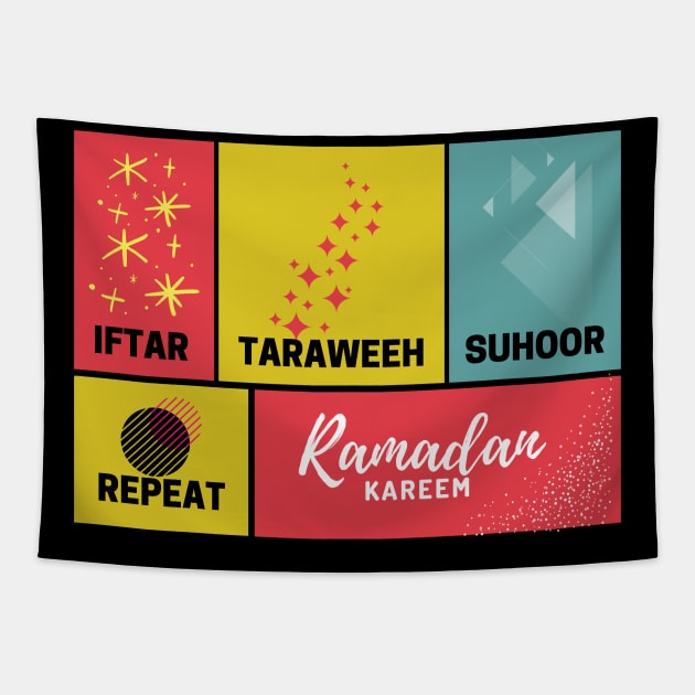 iftar taraweeh suhoor repeat Tapestry by letherpick