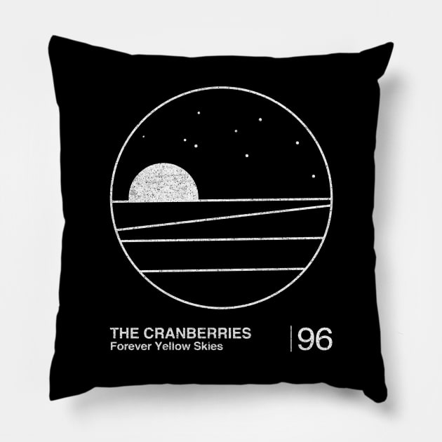 The Cranberries / Minimalist Graphic Design Fan Art Pillow by saudade